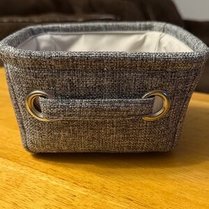 Gray Fabric Storage Basket